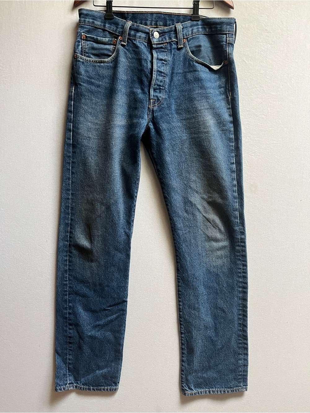 Levi's Men's 501 Original Straight Fit Jeans Blue Denim Size 33